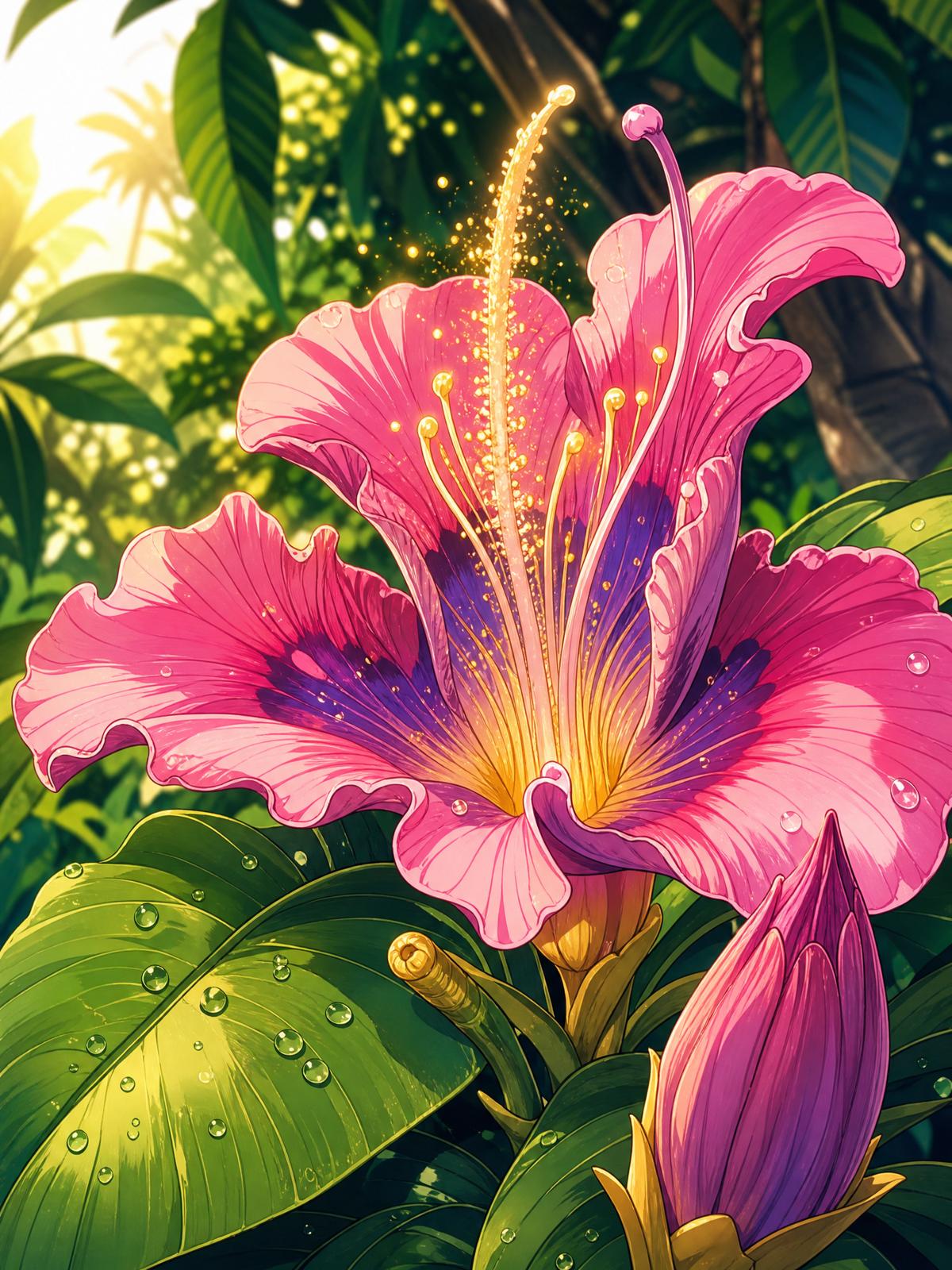 芒果视频【芒果视频植物视频】热带雨林珍稀兰花完整开花视频教程